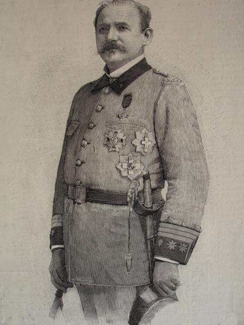 Leopoldo González-Carvajal y Zaldúa в форме полковника-добровольца