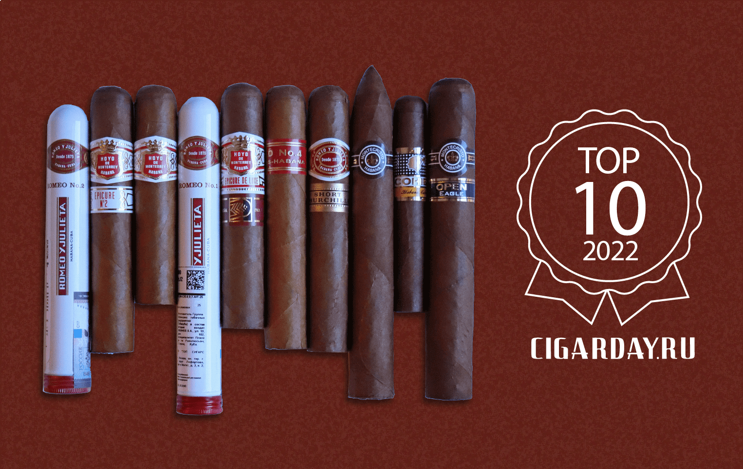 Топ 10 кубинских сигар 2022 Cigarday.ru