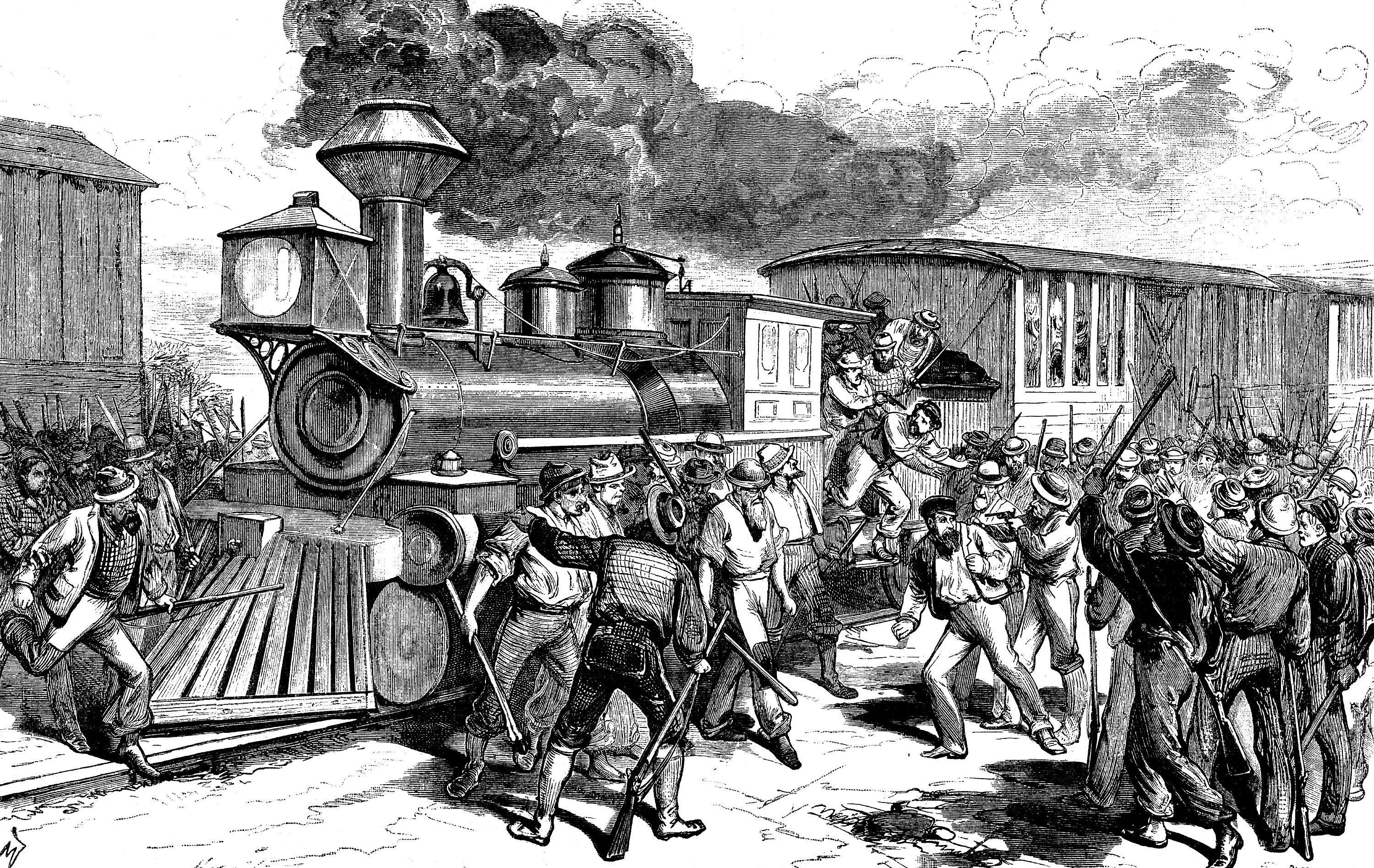 забастовка рабочих в Нью-Йорке, август 1877 г.