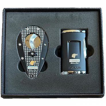 Набор COHIBA BEHIKE гильотина и зажигалка