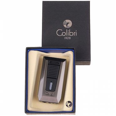 Зажигалка Colibri Slide черная-оружейная сталь 