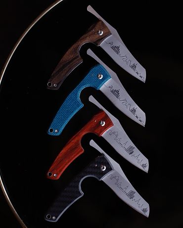 Нож Les Fines Lames Le Petit Blue Micarta 