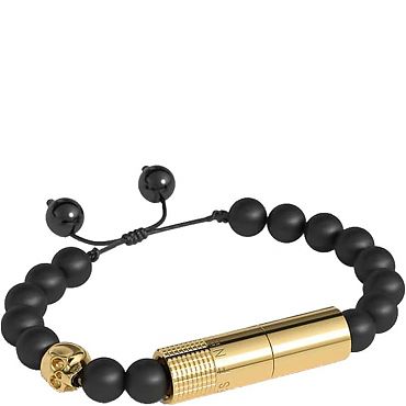 Браслет с пробойником для сигар Oscuro Gold Skull I