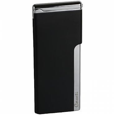 Зажигалка Caseti, турбо, супертонкая, черная CA453-1