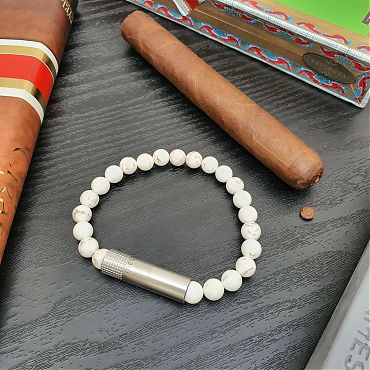 Браслет с пробойником для сигар SOLO STEEL MAGNESITE 8mm 
