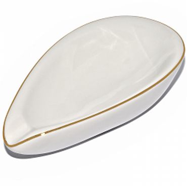 Пепельница Adorini Ashtray Leaf White, 14406