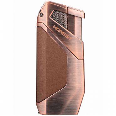 Зажигалка Honest, двойное пламя, бронза 782-Bronze