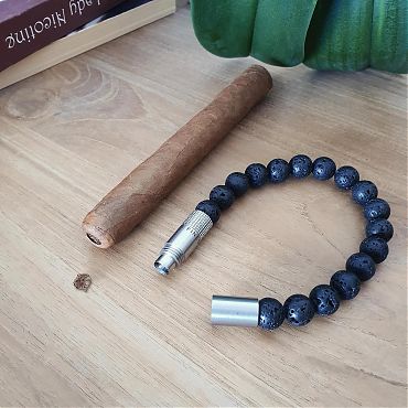 Браслет с пробойником для сигар SOLO STEEL LAVA 10 mm 