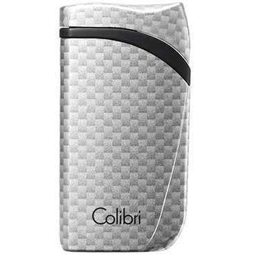 Зажигалка Colibri Falcon серебристый карбон LI310T6