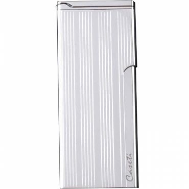 Зажигалка Caseti, турбо, супертонкая, хром CA453-4