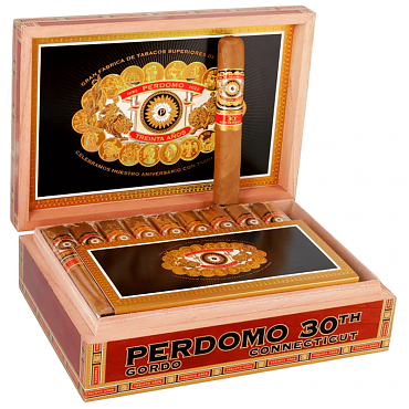 Perdomo 30th Anniversary Box-Pressed Gordo Connecticut