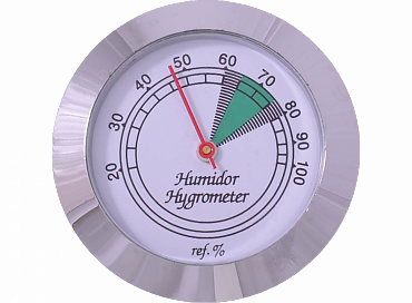 Гигрометр механический серебро (43 мм)