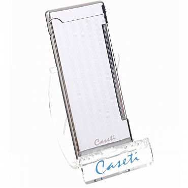Зажигалка Caseti тонкая, кремниевая, хром СА326-5