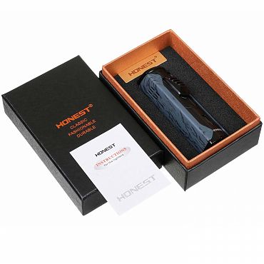 Зажигалка Honest, четверное пламя, черная 781-Black
