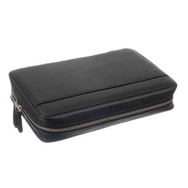 Сумка-хьюмидор P&A на 5 сигар натуральная кожа C260-Black
