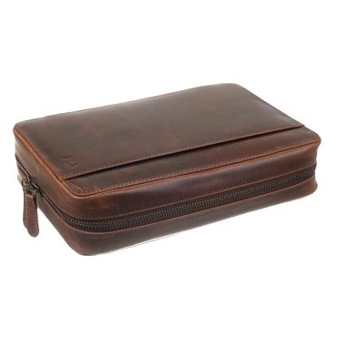 Сумка-хьюмидор P&A на 5 сигар Коричневая C260-Brown