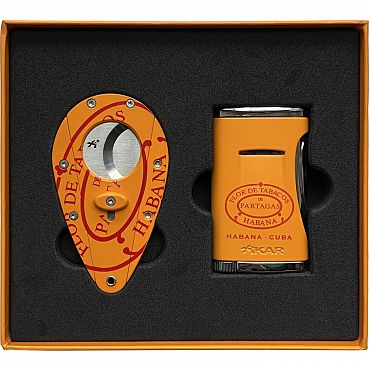 Набор PARTAGAS гильотина и зажигалка XIKAR