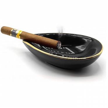 Пепельница Adorini Ashtray Leaf Black, 14404